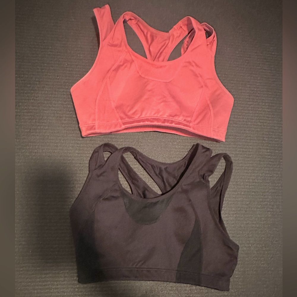 2 Large sports bras with excellent support!